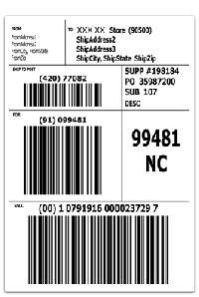 shipping labels