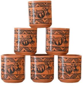 Clay Warli Timpali Square Cup Set