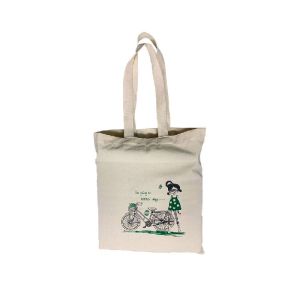 BBGRO Reusable Tote Bags 100% Organic Cotton Grocery Bag Eco-Friendly, Multi-Purpose Bag Study Canvas Bag with 15kgs Capacity
