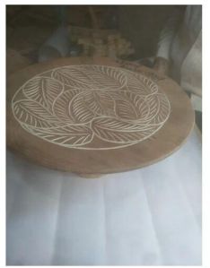 Wood Cake Plate