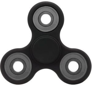 black metal fidget spinner