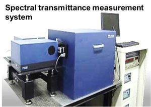 Spectral transmittance measurement system