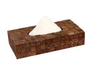 Coconut Shell Tissue Box