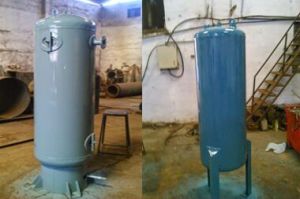 vertical air receiver tank