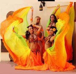 yard belly dance silk veil