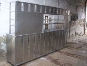 stainless steel service counter