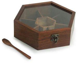 Hexagonal Shape Spice Box