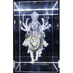 Durga Devi With Led Battery Base