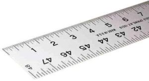 stainless steel ruler