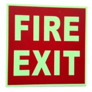 Fire Exit Sign Board