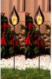 Wonderland Set of 2 : Decorative solar light Garden Stick