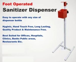 foot operated sanitizer dispenser