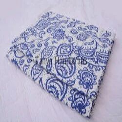 Hand Block Printed Kantha Quilt