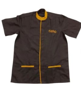 Brown Poly Cotton Chef Coat