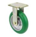 Muvtons 150X50mm Forged Kingpinless Rigid Castors Low Effort Ergonomic Polyurethane Wheels