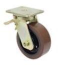 Muvtons 250X75mm Kingpin Type Swivel Castors Polyurethane