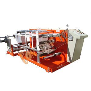 WINDING REWINDING SLITTING MACHINE WITH TWO STAGE SLITTING