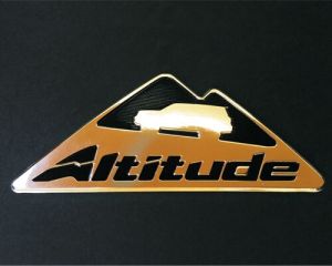 Golden 3d Printing Chrome Badges