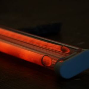 twin tube medium wave infrared heater