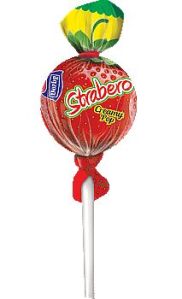 STRAWBERRY FLAVOURED LOLLIPOP