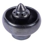 Black Pottery Round Incense Holder
