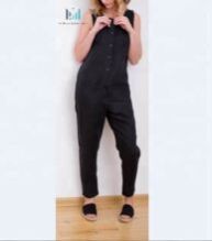 Women Sleeveless Linen Jumpsuit