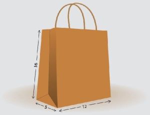 Golden Recycle Paper Bag L16