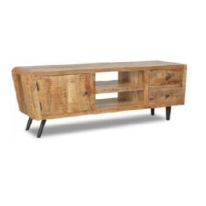 Industrial Wooden TV Unit