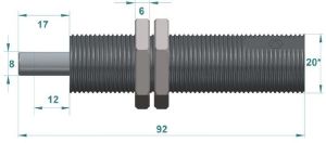 Pneumatic axis End stoppers