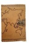 Map Printed Leather Notebooks