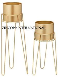 Zincopp Iron Planter Pot With Stands