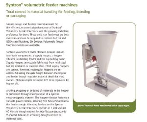 Volumetric Feeder Machines