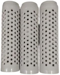 PlasticPerforated Dyeing Tube 230 mm Fully Polished White