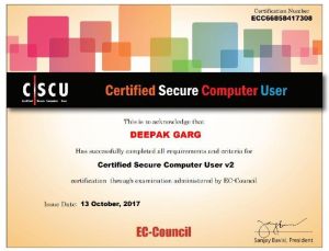 Secure Computer User (CSCU)