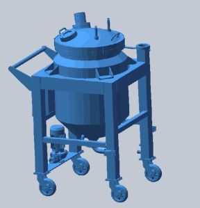 Thin film-degassing vacuum mixing injection device