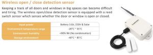 Wireless open close detection sensor