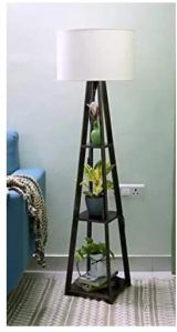 wooden floor lamp