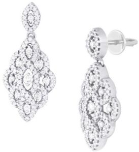 Stunning Cluster Diamond Earrings