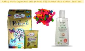 pukhraj combo set of holi sanitizer water color