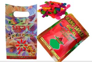 200 gram pahal red green holi water balloon gulal