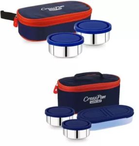 CrossPan Orra Combo Stainless Steel Lunch Box