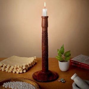 Wooden Trataka Candle Stand