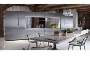 stainless steel kitchen