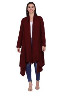 Ladies Woolen Long Shrug