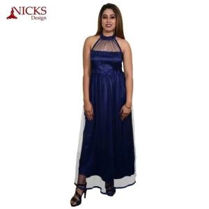 Halterneck Long Gown