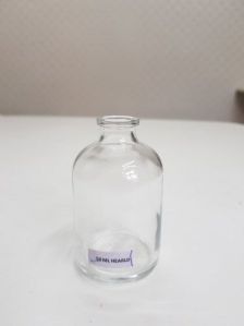 clear glass vials