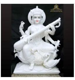 Marble Saraswati Statue