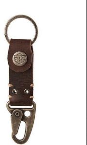 Dog Hook Leather Keychain