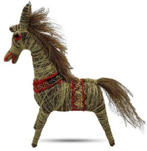 Hand Made Horse By Coir Fiber