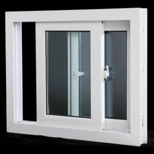 White UPVC Glass Sliding Window